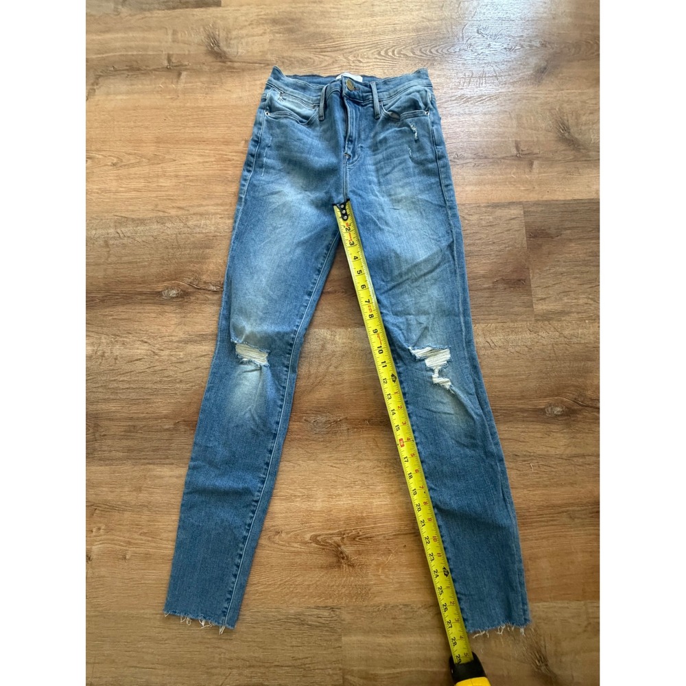 Frame Le High Skinny Distressed Denim - Picture 6 of 6